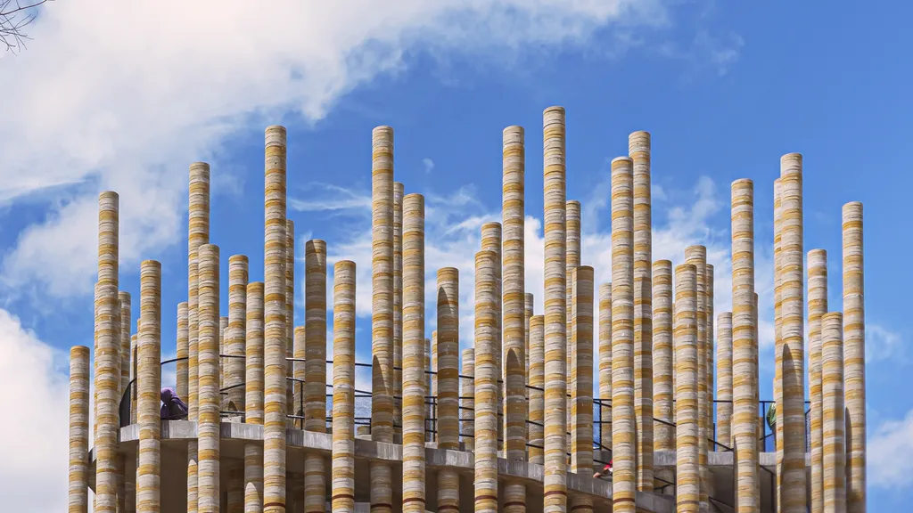 Goya Tower by Boonserm Premthada Is Built from Elephant Dung Bricks in Thailand