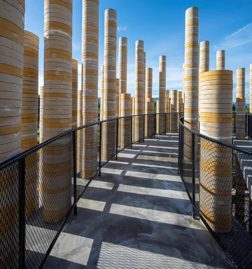 Goya Tower by Boonserm Premthada Is Built from Elephant Dung Bricks in Thailand