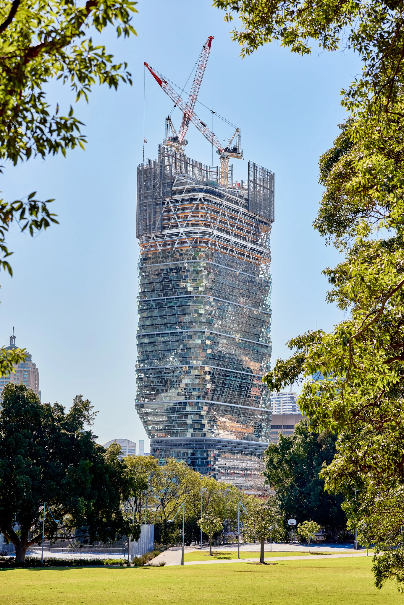 World’s Tallest Hybrid Timber Tower by SHoP and BVN Reaches Full Height in Sydney
