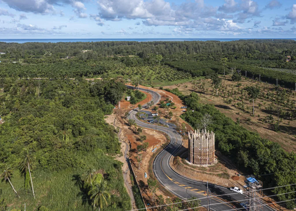 Goya Tower by Boonserm Premthada Is Built from Elephant Dung Bricks in Thailand