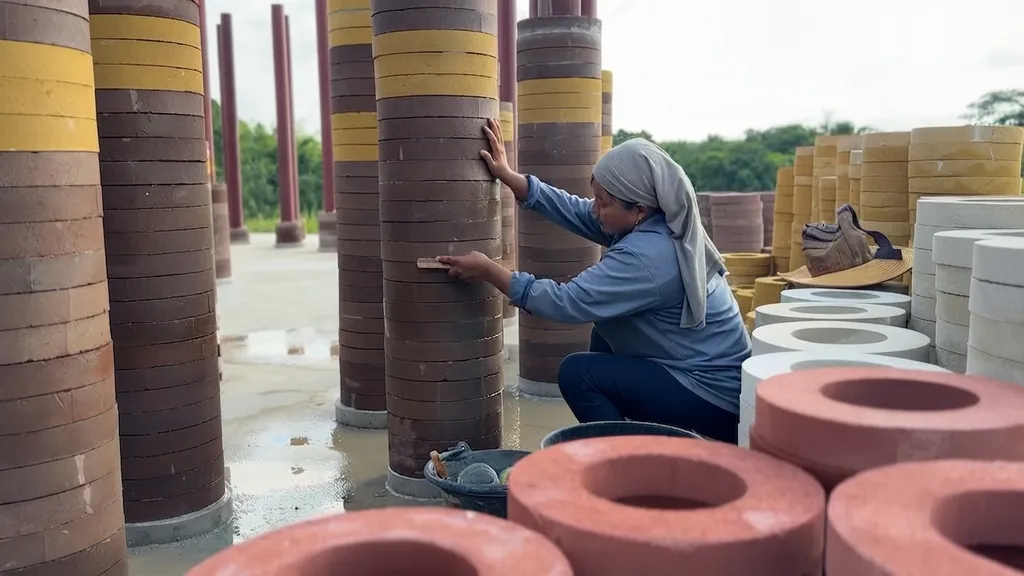 Goya Tower by Boonserm Premthada Is Built from Elephant Dung Bricks in Thailand