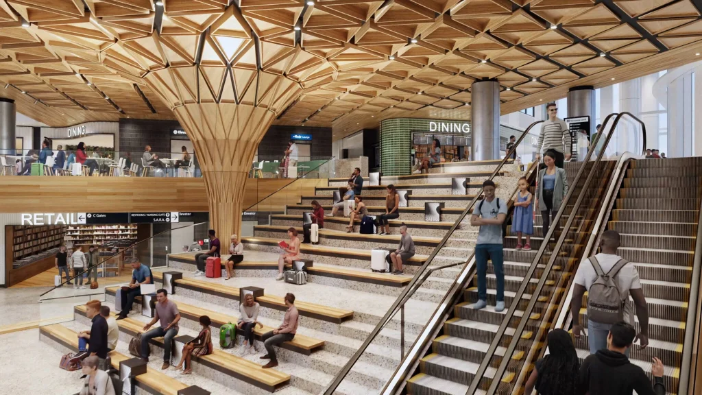 Seattle Airport Expands with Four-Storey C Concourse by Miller Hull and Woods Bagot Seattle Airport