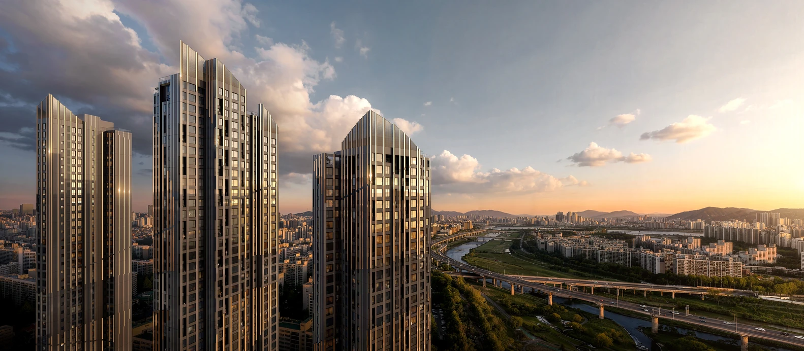 Studio Libeskind Residential Towers in Seoul