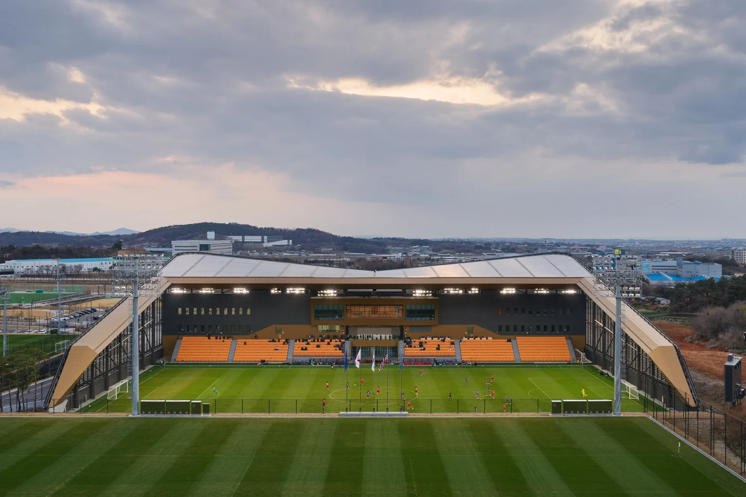 UNStudio Completes Korean Football Park in Cheonan Korean Football Park