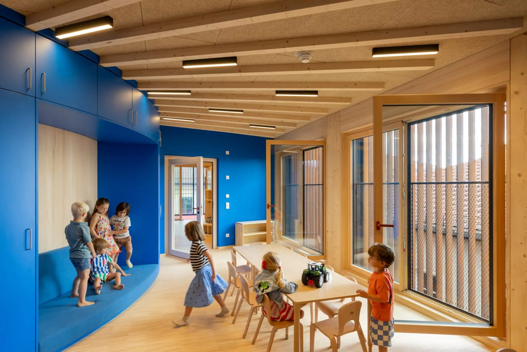 Kéré Architecture Designs a Five-Storey Timber Kindergarten at TUM Built Around Play, Community and Care