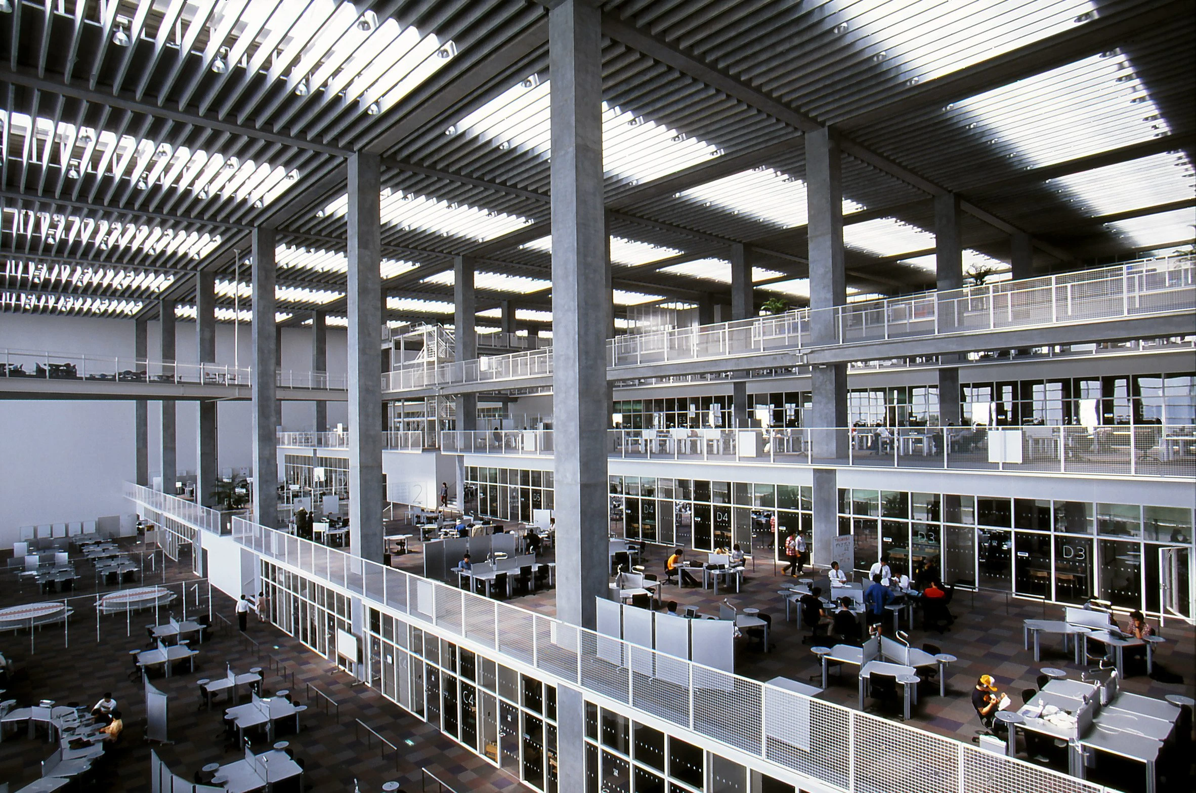 Large, Central Learning Space of Future University Hakodate